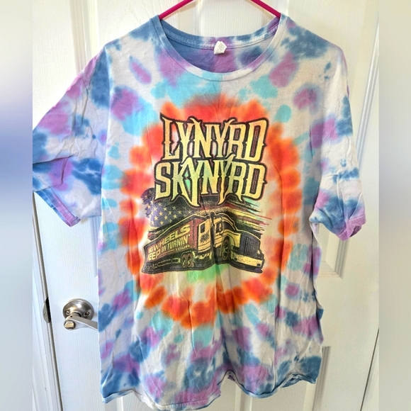 Gildan Tops - Lynyrd Skynyrd Vintage Tie Dye Tee t-shirt 2XL unisex concert rock band shirt